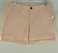 Old Navy Short Women Mid-Rise Stretch Slit Pocket 5" Inseam Flat Front