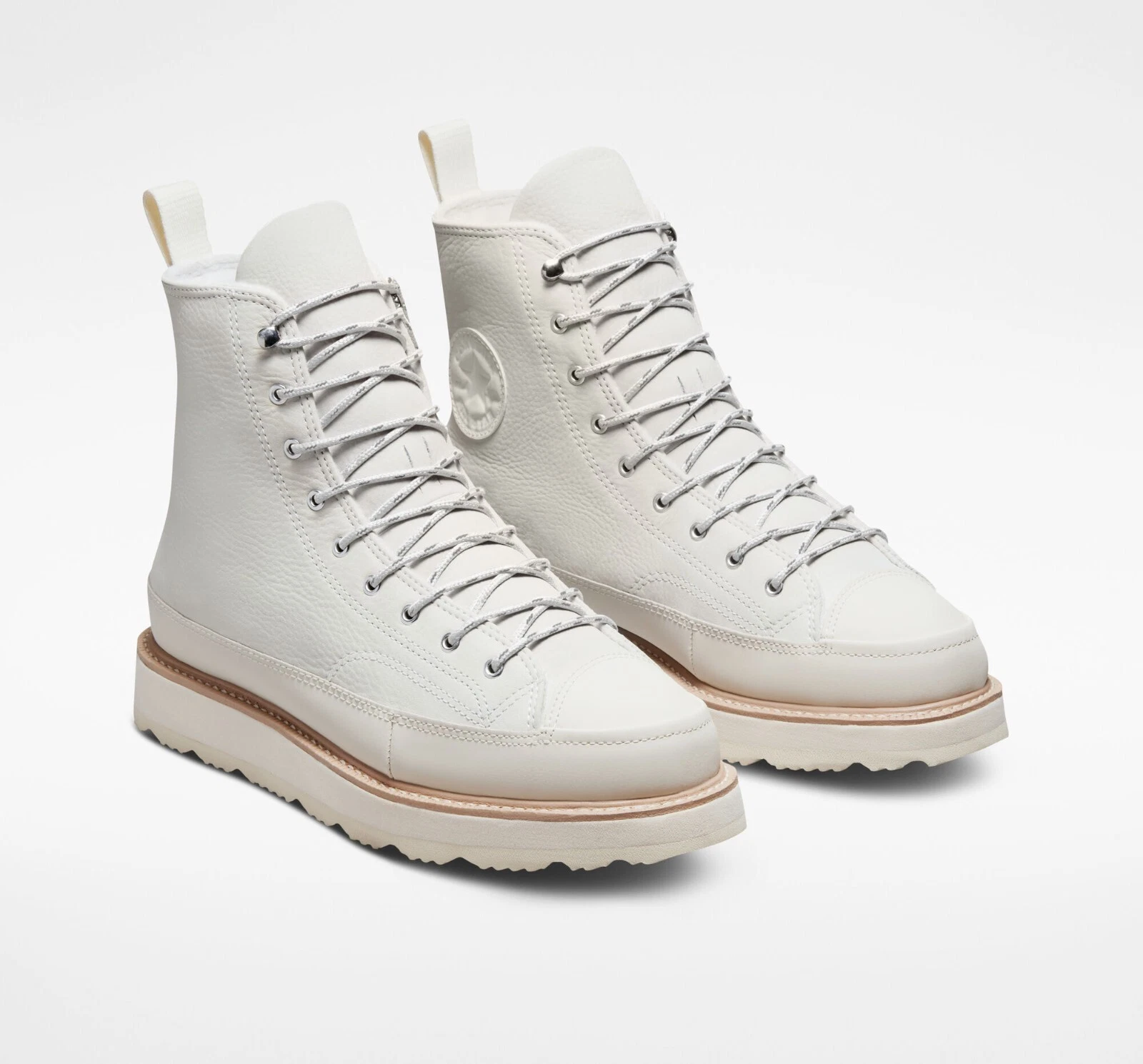 Converse Chuck Taylor Crafted Hi Top Boot, 173212C Multi Sizes Egret/NIvory/Pink