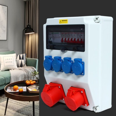ANSCHLUSSDOSE WASSERDICHTE CEE Stromverteiler Steckdosenverteiler Stromkasten 356570456824 ANSCHLUSSDOSE WASSERDICHTE CEE Stromverteiler Steckdosenverteiler Stromkasten 356570456824