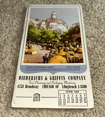 1952 DIEDERICHS & GRIFFIN CO. Chicago Bakery / Packaging Machinery Booklet