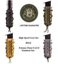 HSGI High Speed Gear 16PT00 Poly PISTOL TACO Universal U Mount - ALL Colors! NEW