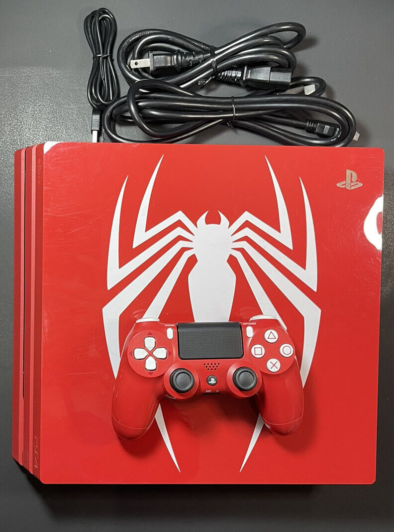 PS4 Pro 1TB Console [ Marvel&#039;s Spider-Man Red Limited ] USED | eBay