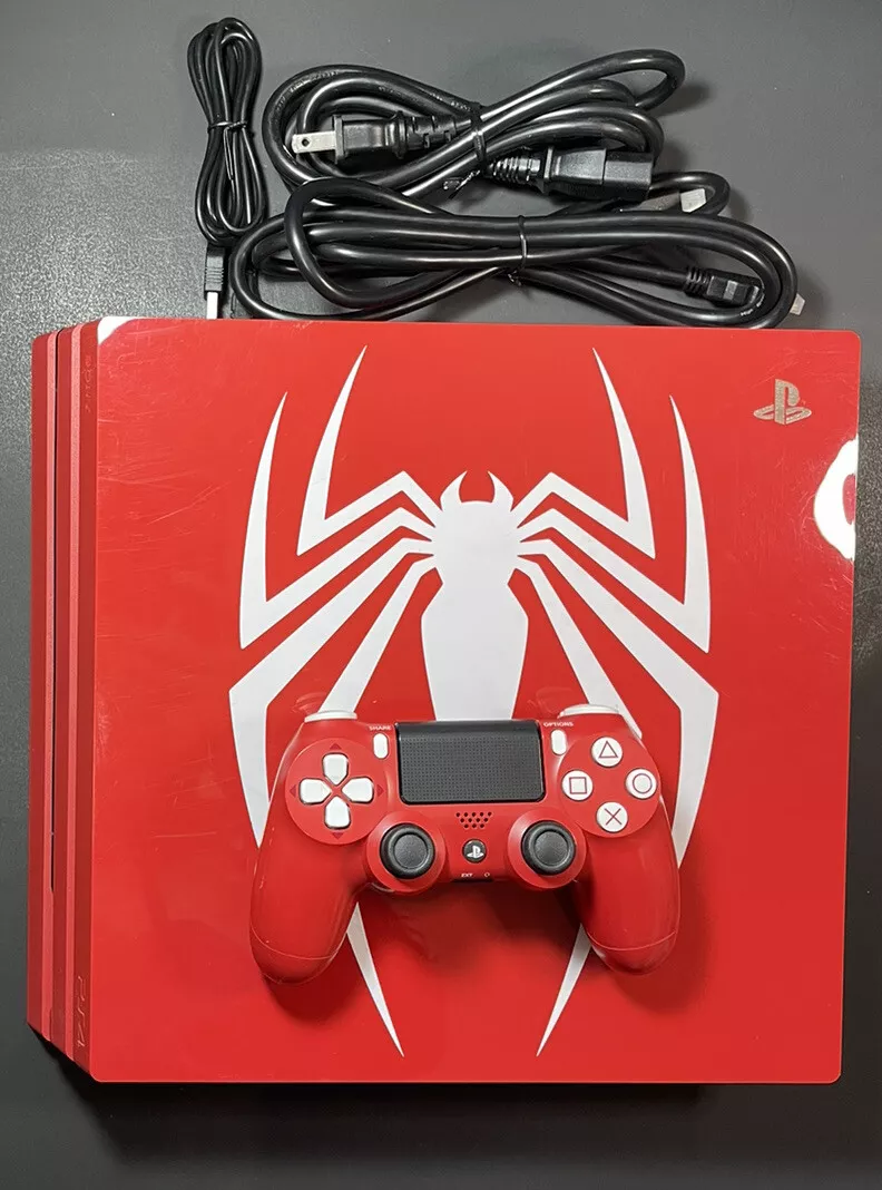 PlayStation 4 Pro Console - Limited Edition Amazing Red Marvel's Spider Man  Bundle - 1TB [PlayStation 4 System] 