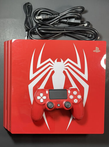 Sony PS4 Pro 1TB Console [ Marvel's Spider-Man Red Limited Edition ] USED