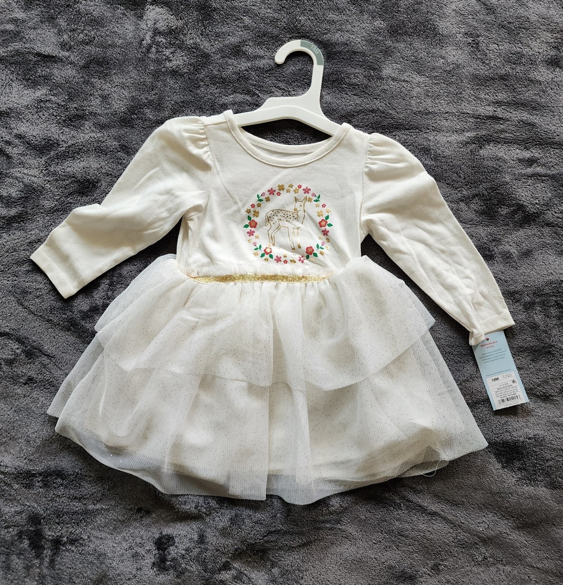 christmas dress size 12 18 months Gubotare Christmas Dress for Baby Girl Toddle Girls'Long Sleeve Dressy Dresses Fall Size 12 18 Months(Red,12-18 Months), Infant Girl's
