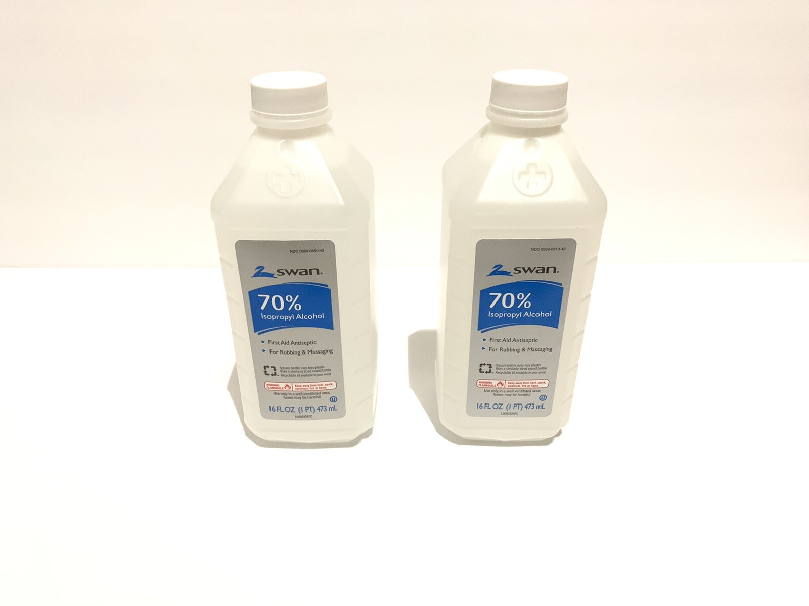 2 bottles 16 oz sealed 70 % Isopropyl alcohol first aid antiseptic exp 05/2023