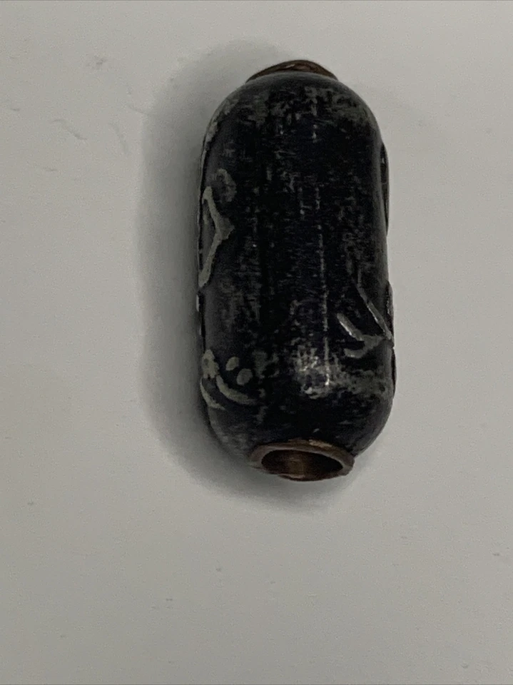 Antiguo Ojime Media Luna Árbol Cuentas Meiji Japón Netsuke Inro Metales Mezclados Foto 4 de 4