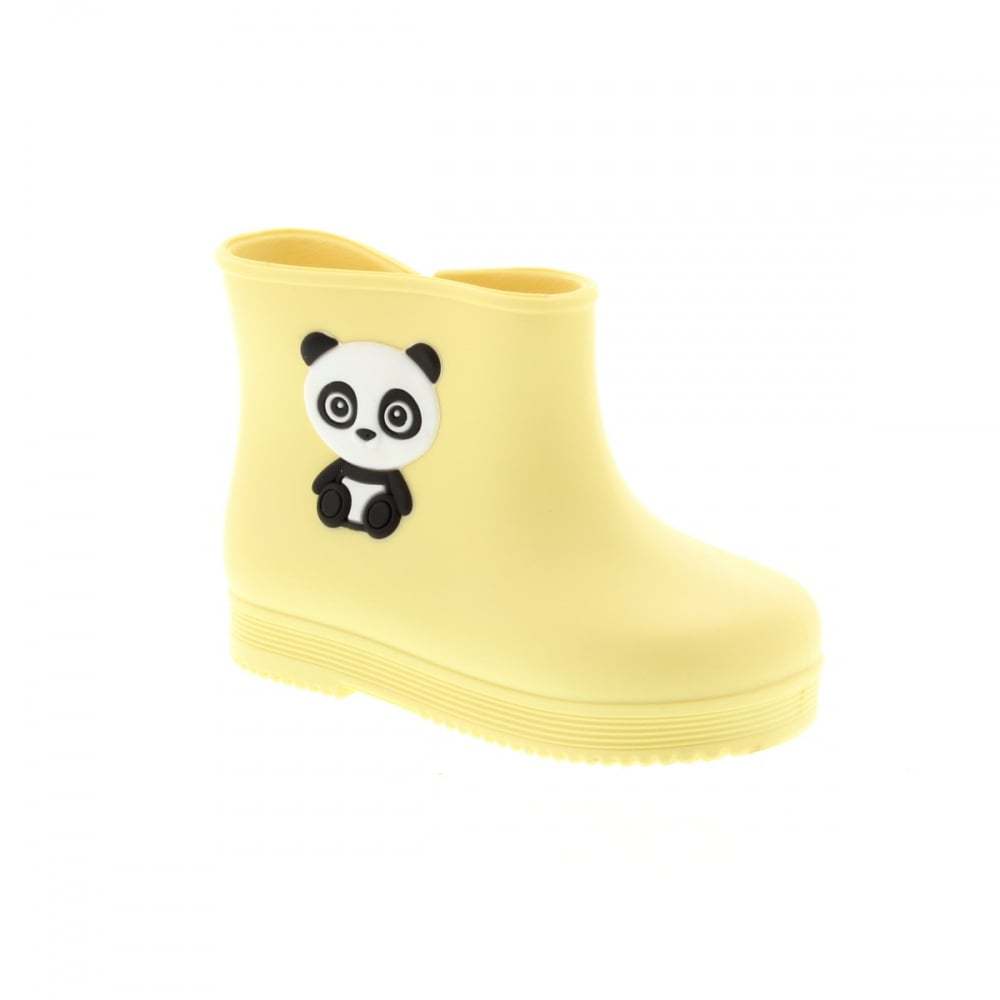 Zaxy Girls Baby Bootie Panda Lemon