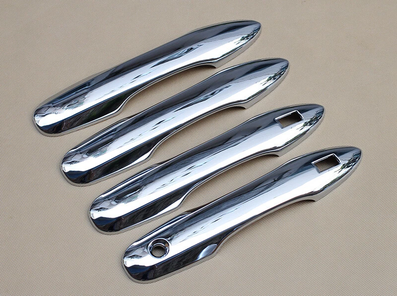 For Toyota Prius 2016-2022 Chrome Car Door Handles Bowl Cup & Cover Trims Sets - Image 4 of 4