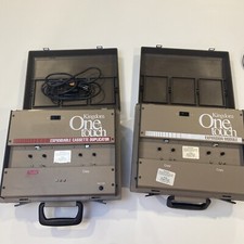 Lot of 2 KINGDOM ONE TOUCH EXPANDABLE CASSETTE DUPLICATORS KT2E KT2M Not Tested