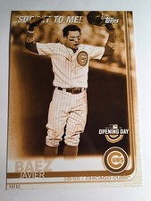 2019 Topps Opening Day Sock It To Me Jumbo 5x7 Javier Baez Cubs 08/10