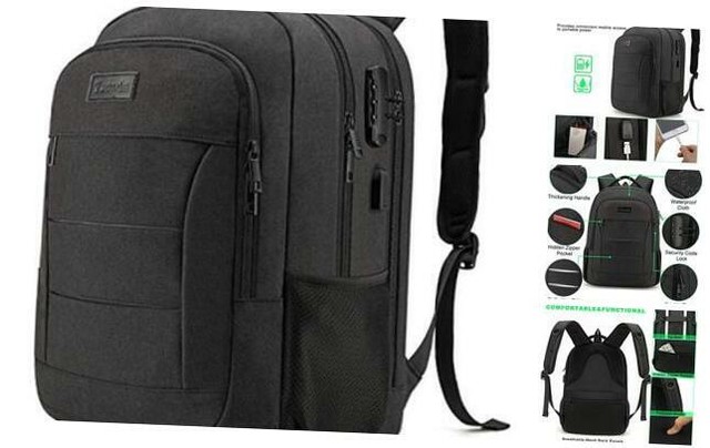 travel laptop backpack water resistant anti theft bag