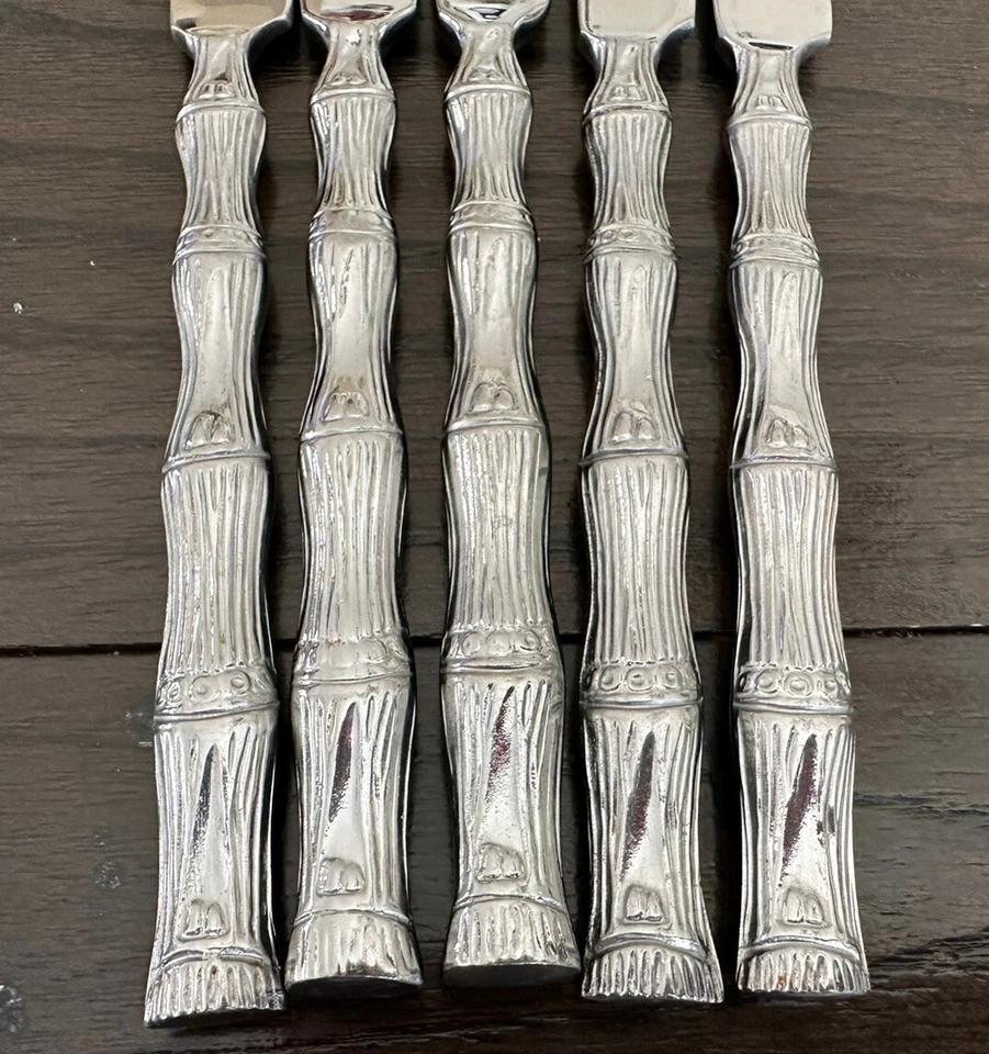 Cubiertos de acero inoxidable Hampton - BAMBÚ - Juego de 5 cuchillos de cena Foto 3 de 4