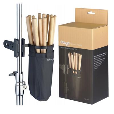 Stagg DSHB10 Drum Stick Halter Tasche Fast Clip 12 Paar Sticks