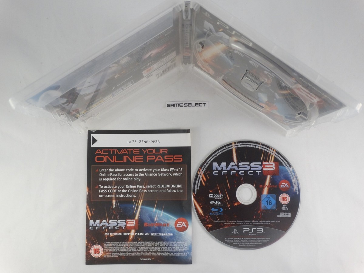 MASS EFFECT 3 SONY PS3 PROMO PRESS VERSION PAL