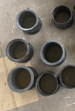 4" 110MM SOIL PIPE COUPLING DOUBLE SOCKET STRAIGHT SLIP COUPLER BLACK 