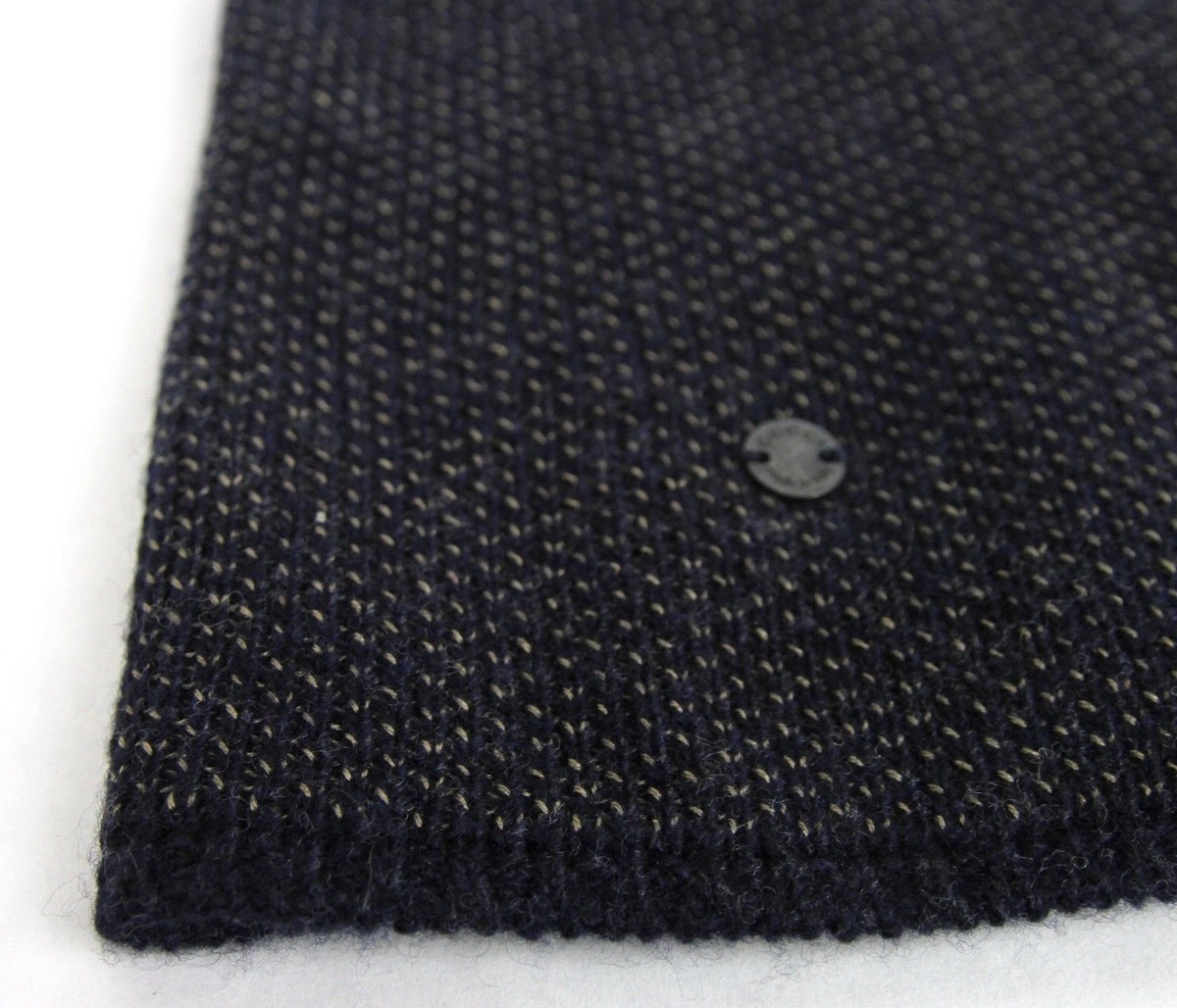Gucci Unisex Dark Blue Wool Cashmere cotton Small Beanie Hat With Logo 352350 Gucci Logo ribbed-knit wool-blend beanie Gucci main image 3