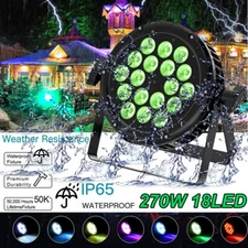 18X15W LED Par Light IP65 Waterproof DMX RGBW Strobe Party Lights DJ Disco Show