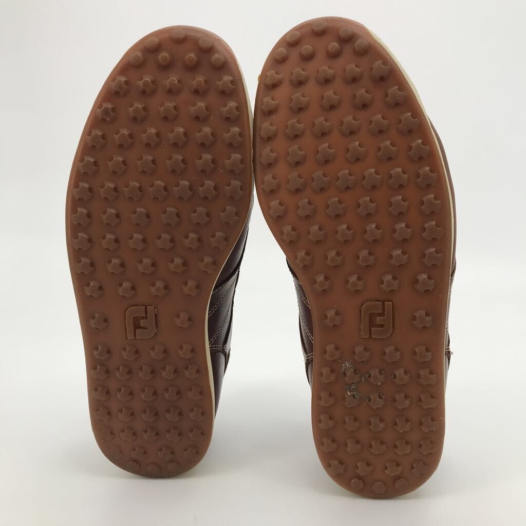 Footjoy Contour Spikeless Golf Shoes Brown 54332 Leat… Gem