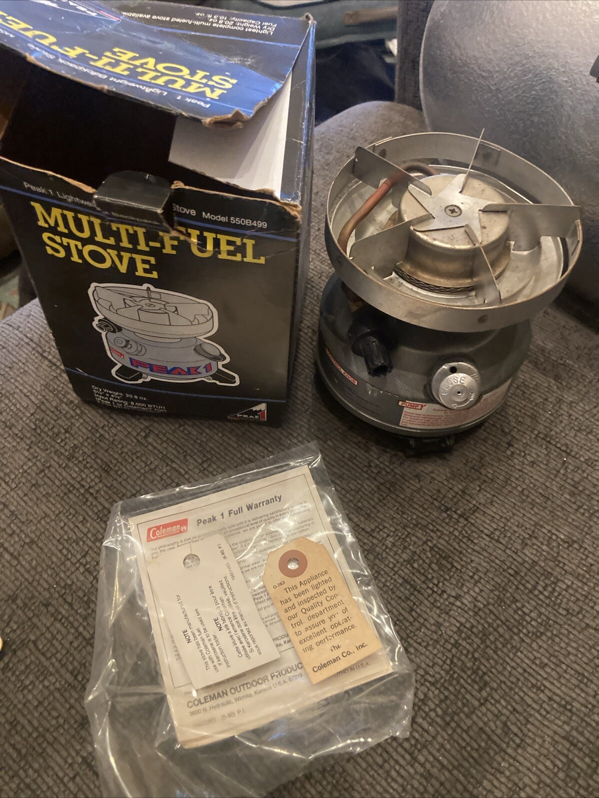 Coleman PEAK 1 Multi Fuel light backpack Stove model 550B499 eBay