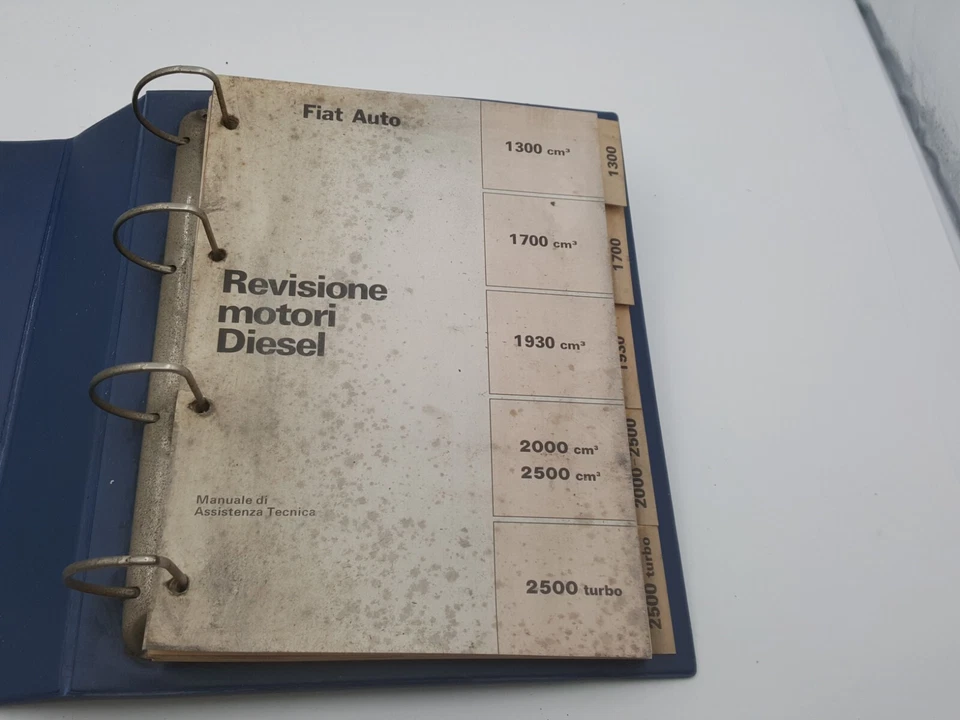 Manuale officina Fiat revisione motori diesel da 1.3 cc a 2.5 cc assistenza 1985 - Immagine 4 di 4