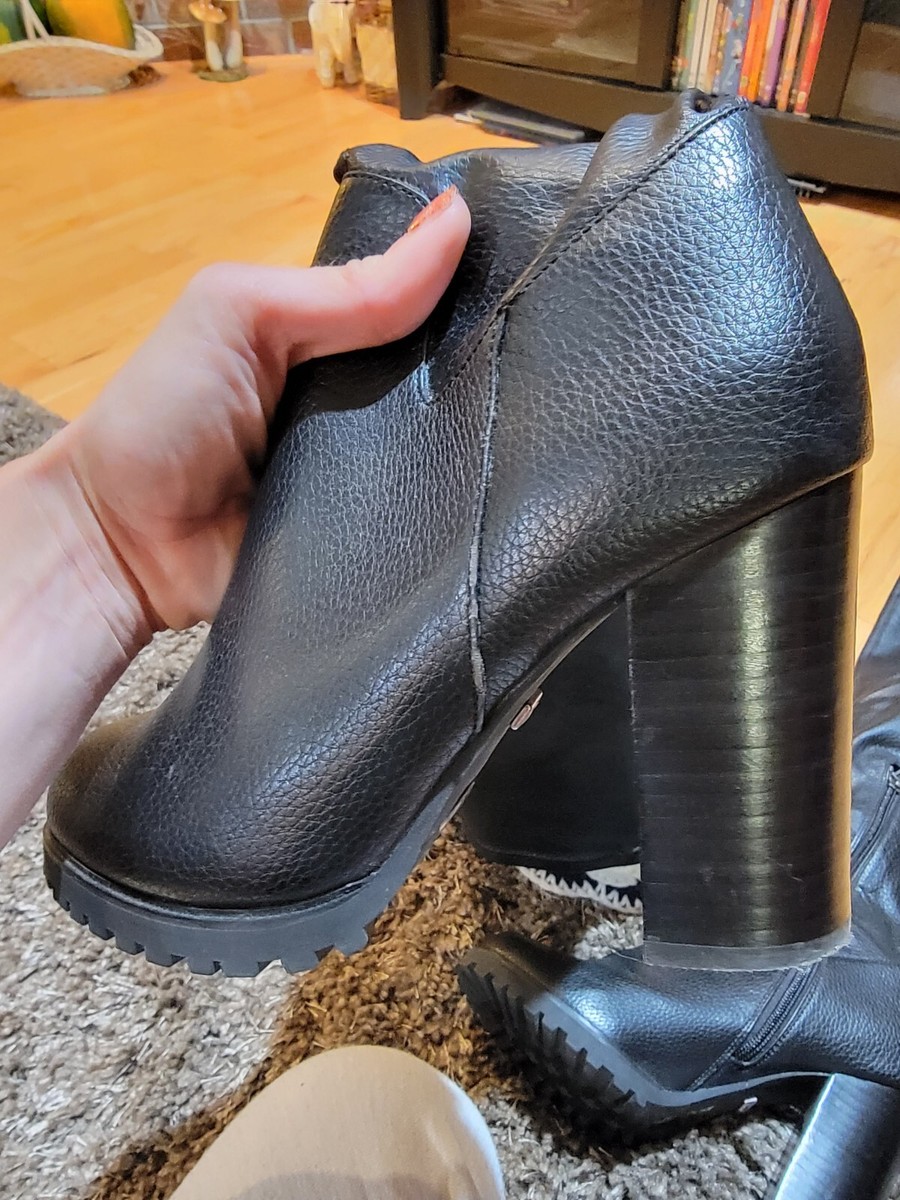 y2k Black Over The Knee Boots By Buffalo | eBay