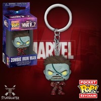Funko Pop! Marvel What If...? Zombie Iron Man - Pocket Keychain - Neu