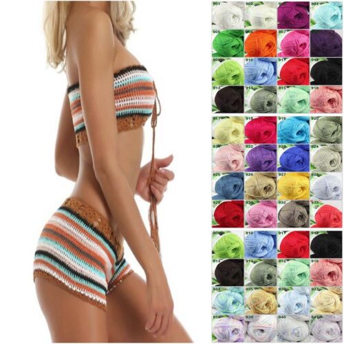 Sale 9BallsX50gr Bamboo Cotton Baby Blankets Hand Knitting Crochet Yarn 12 - Picture 6 of 24