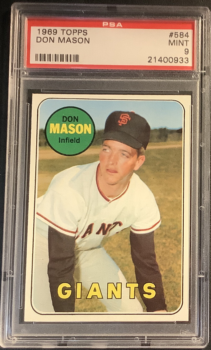 1969 Topps TOPPS #584 Don Mason front