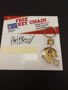 New England Patriots Retro Pat Patriot Keychain Signed By Artist Phil Bissell Ebay