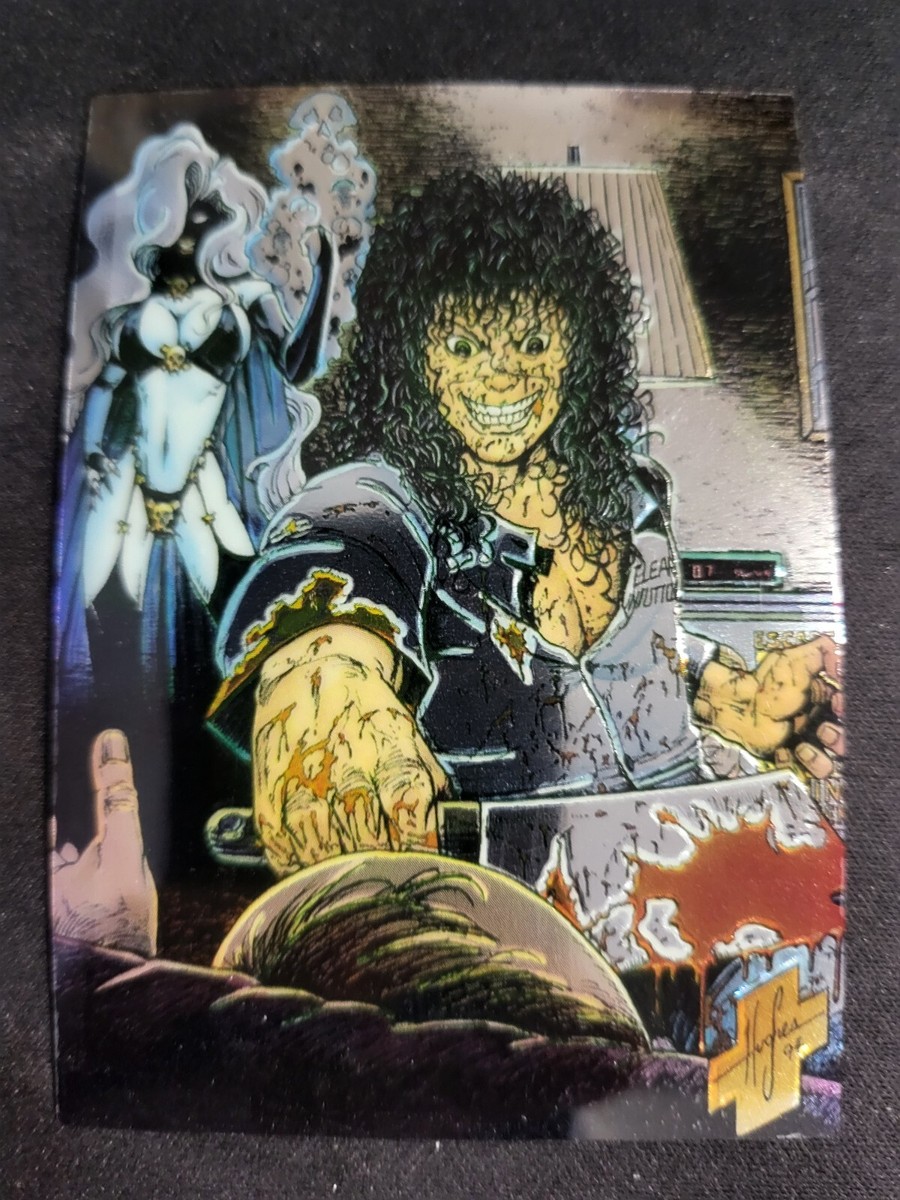 1993 Chaos Comics EVIL ERNIE Glow in the Dark Krome Chromium Card