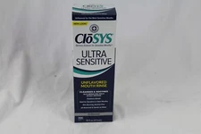 CloSYS Alcohol Free Un-Flavored ULTRA SENSITIVE Mouth Rinse PH Balanced 16 OZ