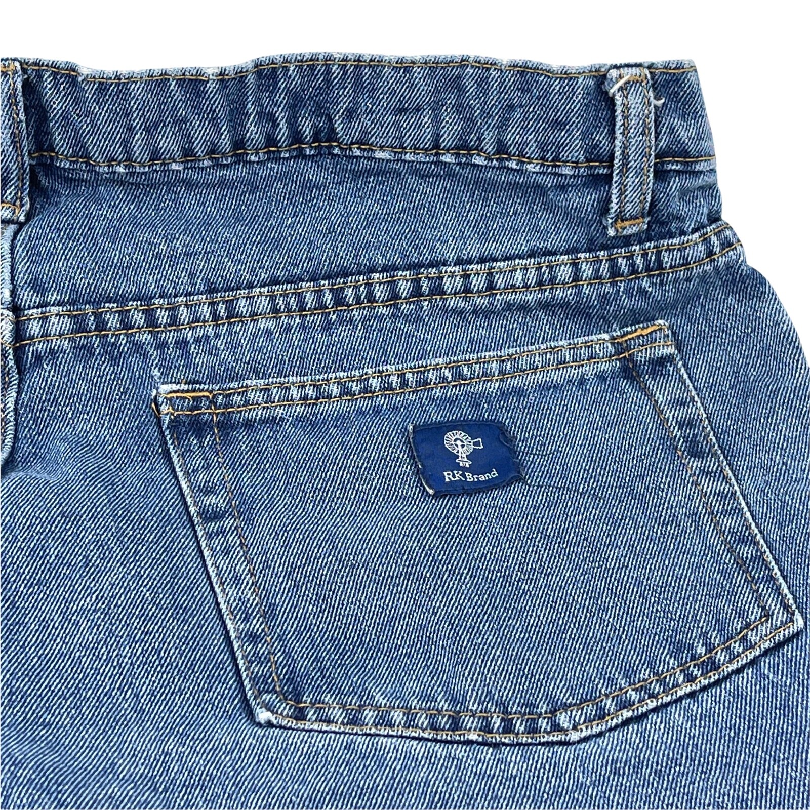 RK Brand Warm Plaid Blanket Lined Jeans Size 40X30 Medium Denim Wash Mens 38X30 image 6