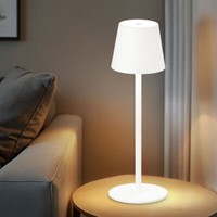 Tischleuchte Nachttischlampe Beistellleuchte Led Touchdimmer Akku Sandweiß Usb