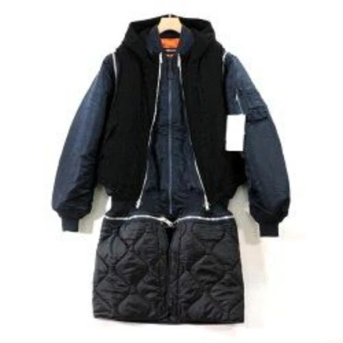 UNDERCOVER 21AW Gilet con Cappuccio Strati Personalizzato MA 1 Cappotto 3