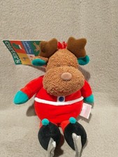 Carter's "BABY'S FIRST CHRISTMAS" REINDEER 10" Plush STUFFED ANIMAL Toy