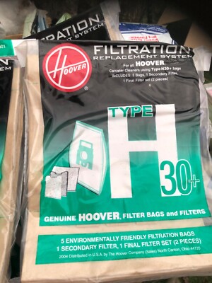 10GENUINE Hoover VACUUM CLEANER TYPE H30 Filter and Bag Kit #40101001