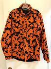 Vintage Gander Mountain Orange Camo Hunting Shirt, Size Med Tall, Made in USA