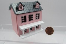 Dollhouse Miniature Wooden Toy Pink Dollhouse for your Dollhouse ART428