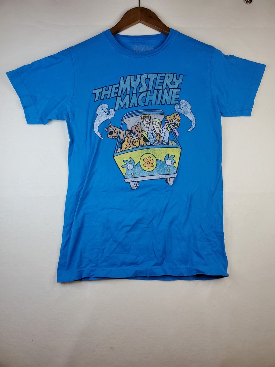 Scooby-Doo The Mystery Machine T-Shirt Men's Size Small Blue Tee