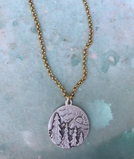 NEW ARTISAN HANDMADE SUNDANCE CHARM NECKLACE HANDCRAFTED SILVER JEWELRY NATURE