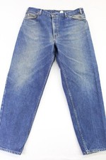 Levi's 505 Mens Orange Tab Jeans Made in USA Dark Straight 40x32 Vintage 80s