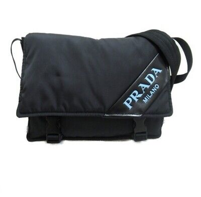 Authentic Prada Logo Stripe Tessuto Messenger Bag Pristine Authentic Prada Logo Stripe Tessuto Messenger Bag Pristine