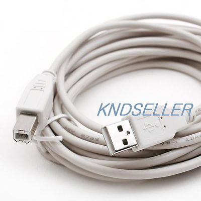 10M 30FT ( USB 2.0 A to B Printer Cable ) A-B Epson HP Printer Scanner Camera