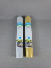 Cricut Removable Glitter Vinyl Gold  Silver Lot of 2 Rolls 12" x 48" Each New