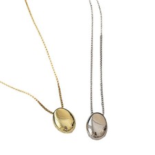 Edler Damen Metall Oval Anhänger Halskette Stilvoll Schmuckstück 2024