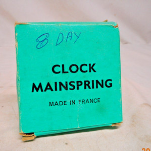 Clock Mainspring Made France No. FL 101 3/4"x .018 x 96 Loop End New Old Stock