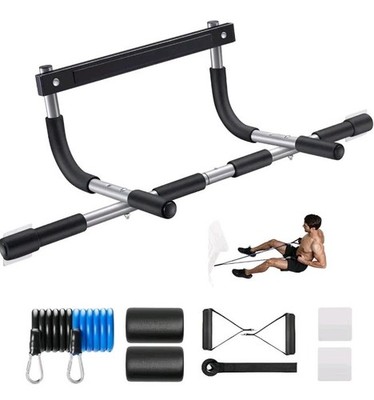 Ally Peaks Pull Up Bar for Doorway | Thickened Steel Max Limit 440 lbs Silver