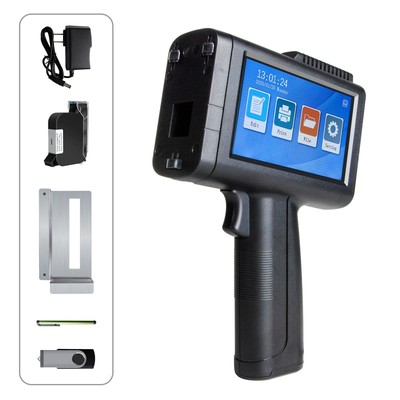 Upgraded Handheld Inkjet Printer, Portable Inkjet Printer Gun with 4.3 Inch L...