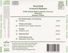 WAGNER: ORCHESTRAL HIGHLIGHTS CD  1 DISC  730099549820 